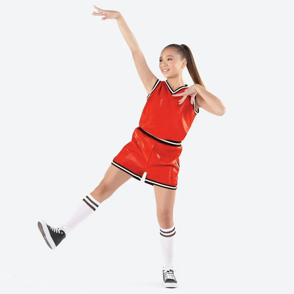 Pre-Owned Dance Costume Small Child Red Revolution RC25730 Hip Hop Jazz Tap Clo